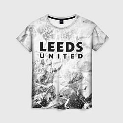 Футболка женская Leeds United white graphite, цвет: 3D-принт