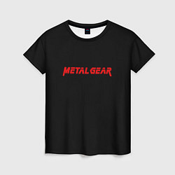Футболка женская Metal gear red logo, цвет: 3D-принт