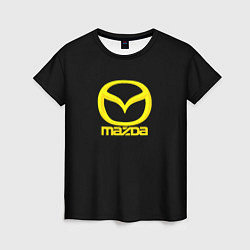 Футболка женская Mazda yellow, цвет: 3D-принт