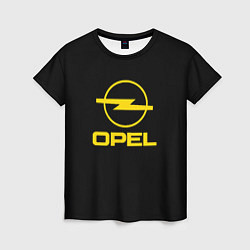 Футболка женская Opel yellow, цвет: 3D-принт