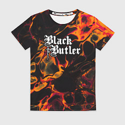 Футболка женская Black Butler red lava, цвет: 3D-принт