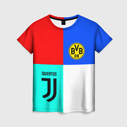 Футболка женская Juventus x Borussia, цвет: 3D-принт