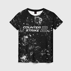 Футболка женская Counter-Strike 2 black ice, цвет: 3D-принт