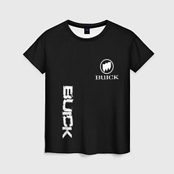 Футболка женская Buik logo white, цвет: 3D-принт