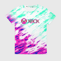 Футболка женская Xbox краски текстура игры, цвет: 3D-принт