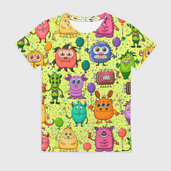 Женская футболка Цветные монстрики