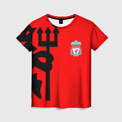 Футболка женская Liverpool fc sport steel, цвет: 3D-принт