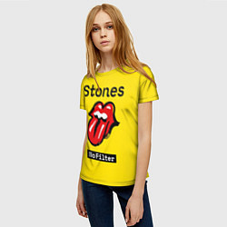 Футболка женская Stones no filter, цвет: 3D-принт — фото 2