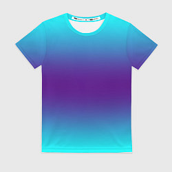 Футболка женская Градиент из неона, цвет: 3D-принт