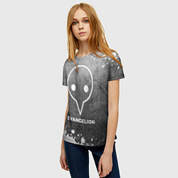 Футболка женская Evangelion - grey gradient, цвет: 3D-принт — фото 2