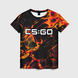 Футболка женская Counter Strike red lava, цвет: 3D-принт