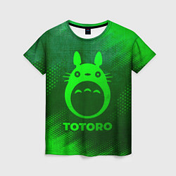 Футболка женская Totoro - green gradient, цвет: 3D-принт