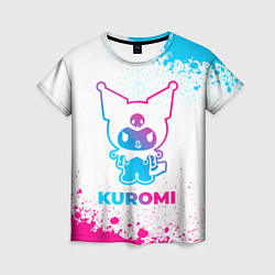 Футболка женская Kuromi neon gradient style, цвет: 3D-принт