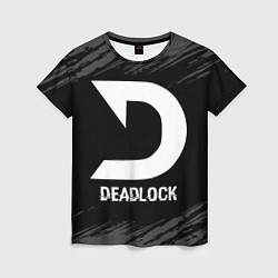 Футболка женская Deadlock glitch на темном фоне, цвет: 3D-принт