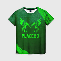 Футболка женская Placebo - green gradient, цвет: 3D-принт