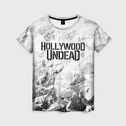 Футболка женская Hollywood Undead white graphite, цвет: 3D-принт