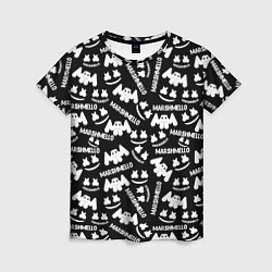 Футболка женская Marshmello pattern music, цвет: 3D-принт
