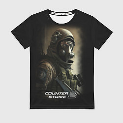Футболка женская Counter strike 2 спецназ, цвет: 3D-принт