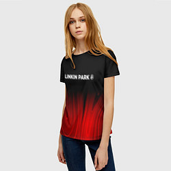 Футболка женская Linkin Park 2024 red plasma, цвет: 3D-принт — фото 2