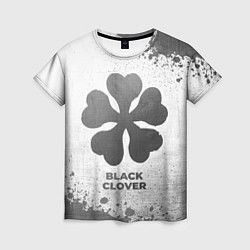 Футболка женская Black Clover - white gradient, цвет: 3D-принт