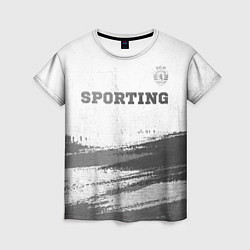 Футболка женская Sporting - white gradient посередине, цвет: 3D-принт