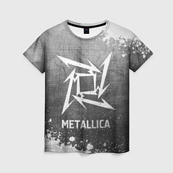 Футболка женская Metallica - grey gradient, цвет: 3D-принт