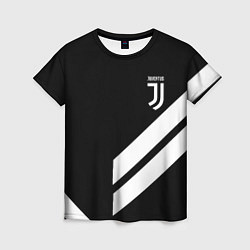 Футболка женская Juventus line white, цвет: 3D-принт