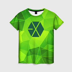 Футболка женская Exo green poly, цвет: 3D-принт