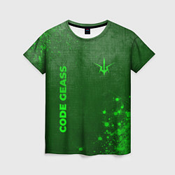 Футболка женская Code Geass - green gradient вертикально, цвет: 3D-принт
