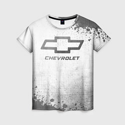 Футболка женская Chevrolet - white gradient, цвет: 3D-принт