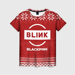 Футболка женская Новогодний Blackpink, цвет: 3D-принт