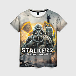Футболка женская S t a l k e r Heart of Chornobyl, цвет: 3D-принт