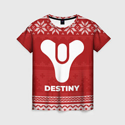 Футболка женская Новогодний Destiny, цвет: 3D-принт