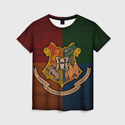 Футболка женская Hogwarts emblem, цвет: 3D-принт