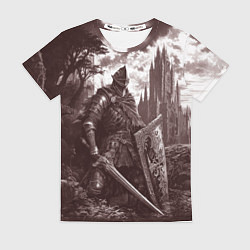 Футболка женская Иллюстрация боевого рыцаря, цвет: 3D-принт