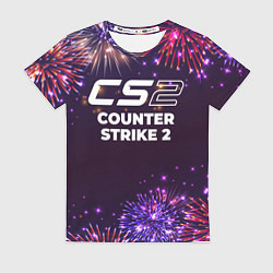Футболка женская Праздничный Counter Strike 2, цвет: 3D-принт