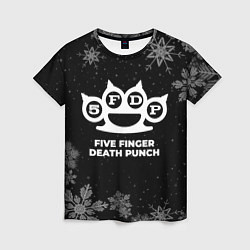 Футболка женская Снежный Five Finger Death Punch, цвет: 3D-принт