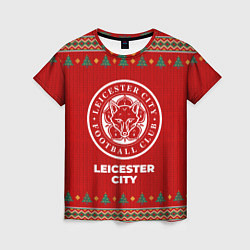 Футболка женская Leicester City new year, цвет: 3D-принт