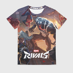 Футболка женская Персонажи Marvel rivals, цвет: 3D-принт