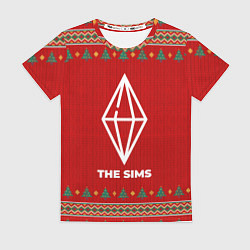 Футболка женская The Sims new year, цвет: 3D-принт