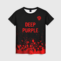 Футболка женская Deep Purple - red gradient посередине, цвет: 3D-принт