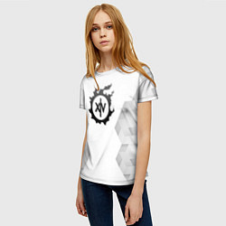 Футболка женская Final Fantasy white poly, цвет: 3D-принт — фото 2