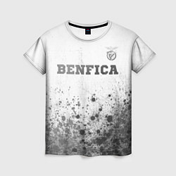 Футболка женская Benfica - white gradient посередине, цвет: 3D-принт