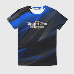 Футболка женская Kingdom Come Deliverance 2 black blue, цвет: 3D-принт