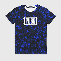 Футболка женская PUBG blue energy, цвет: 3D-принт