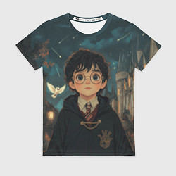 Футболка женская Гарри Поттер и замки, цвет: 3D-принт