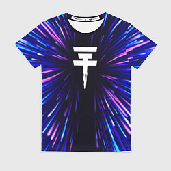Футболка женская Tokio Hotel neon energy, цвет: 3D-принт