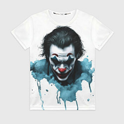Футболка женская Голова Джокера и краска, цвет: 3D-принт