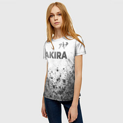 Футболка женская Akira - white gradient посередине, цвет: 3D-принт — фото 2