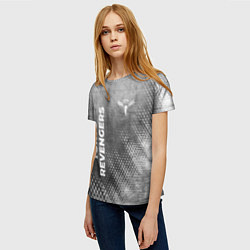 Футболка женская Tokyo Revengers - grey gradient вертикально, цвет: 3D-принт — фото 2